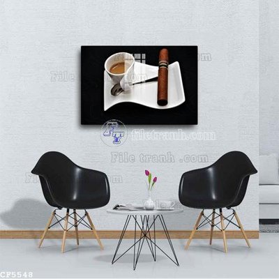 File gốc File tranh treo quán cà phê CF5548 (cho in ấn) độc quyền