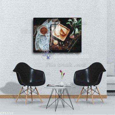 File PSD File tranh treo quán cà phê CF5558 (gốc) cho designer