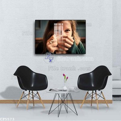 File tranh File tranh treo quán cà phê CF5573 (bản gốc) in lụa dán tường