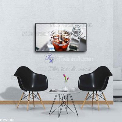File tranh trang trí File tranh treo quán cà phê CF5588 (tải file gốc)