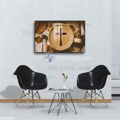 File tranh in mica File tranh treo quán cà phê CF5593 (độ phân giải cao)