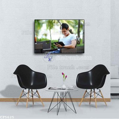 File tranh in tráng gương File tranh treo quán cà phê CF5625 (siêu nét)