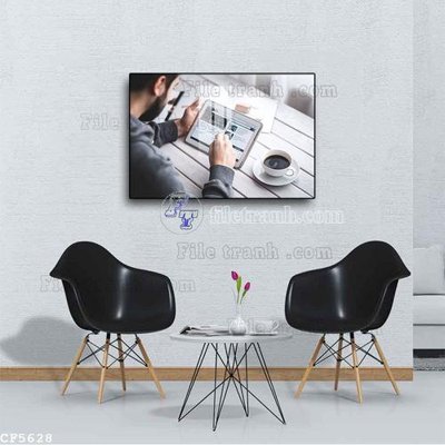 File tranh File tranh treo quán cà phê CF5628 (ảnh gốc) sắc nét hoàn hảo