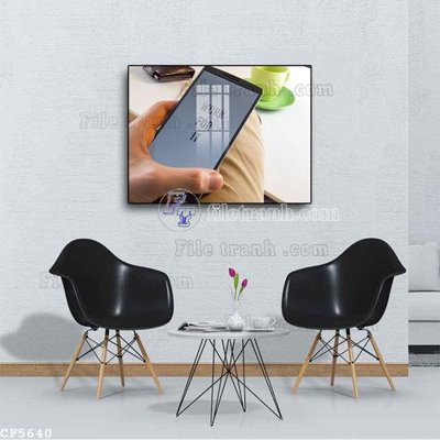 File in lụa File tranh treo quán cà phê CF5640 (chất lượng cao) File tranh treo quán cà phê CF5640