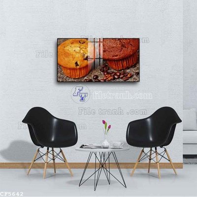 File in lụa File tranh treo quán cà phê CF5642 (chất lượng cao) File tranh treo quán cà phê CF5642