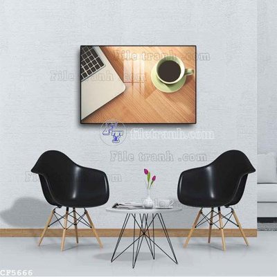 File PSD File tranh treo quán cà phê CF5666 (nguyên gốc) chất lượng cao
