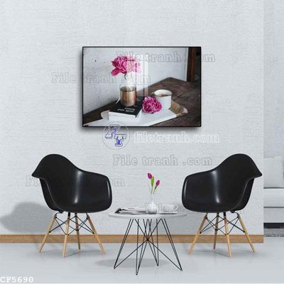 File gốc File tranh treo quán cà phê CF5690 (phong cách) châu Âu