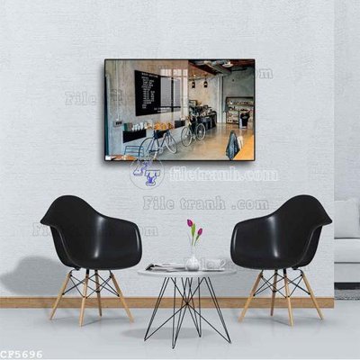 File tranh File tranh treo quán cà phê CF5696 (gốc) chủ đề thiên nhiên
