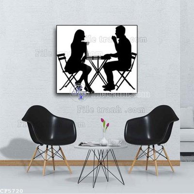 File tranh gốc PSD File tranh treo quán cà phê CF5720 còn nguyên layer