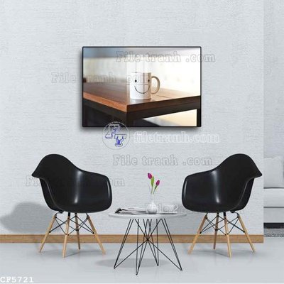 Chi tiết file tranh tráng gương File tranh treo quán cà phê CF5721 (ảnh gốc)