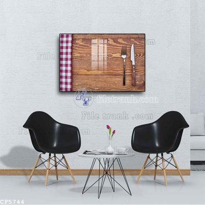 File tranh File tranh treo quán cà phê CF5744 (gốc) in trên kính