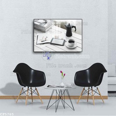 File tranh gốc File tranh treo quán cà phê CF5765 (bản quyền) Filetranh.com