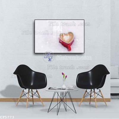 Download file gốc File tranh treo quán cà phê CF5773 (in mica) trong suốt