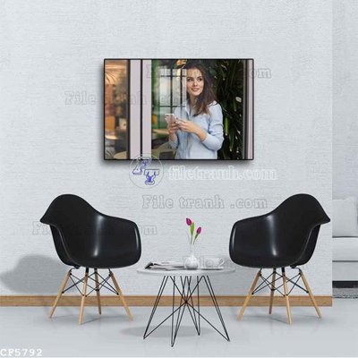 File tranh File tranh treo quán cà phê CF5792 (ảnh gốc) sắc nét hoàn hảo