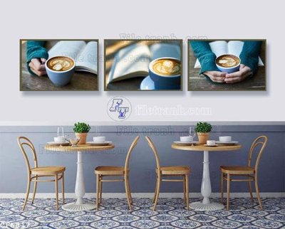 File tranh File tranh treo quán cà phê CF5817 (ảnh gốc) cho in ấn kỹ thuật số