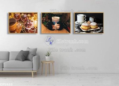 Chi tiết file ảnh File tranh treo quán cà phê CF5860 sắc nét