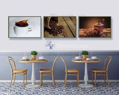 Tải file File tranh treo quán cà phê CF5861 (PSD) cho in tranh 3D