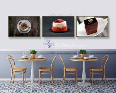 File gốc File tranh treo quán cà phê CF5913 (dành cho trang trí nội thất)