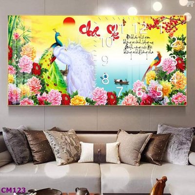 File in mica File tranh thư pháp cha mẹ CM123 (bản gốc) sắc sảo