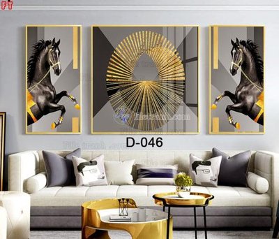 File in trần File tranh bộ hiện đại D-046 (bản gốc) phong cảnh