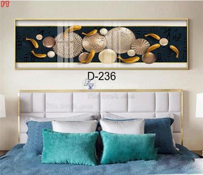 File gốc File tranh bộ hiện đại D-236 (in lụa) tranh mã đáo