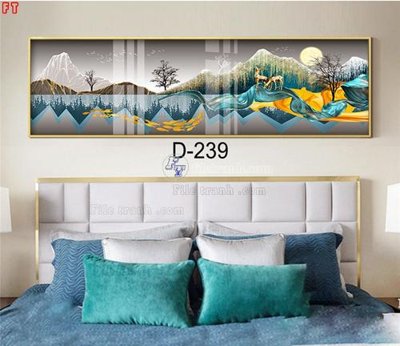 File tranh File tranh bộ hiện đại D-239 (gốc) in trên kính