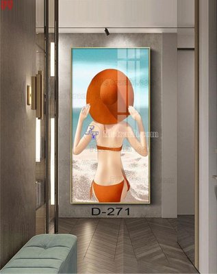 File ảnh File tranh bộ hiện đại D-271 (gốc) in PP, decal