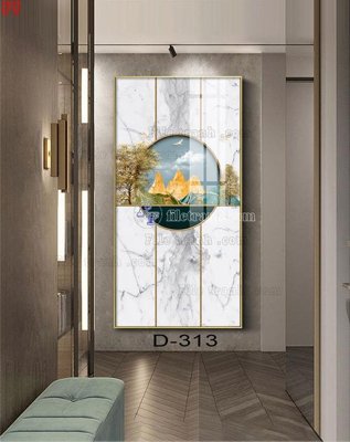 File gốc File tranh bộ hiện đại D-313 (phong cách) tối giản