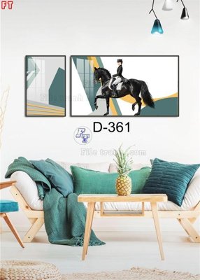 Download file File tranh bộ hiện đại D-361 (gốc) in mica đèn LED