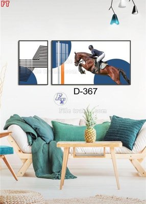 Ảnh gốc File tranh bộ hiện đại D-367 (độ nét cao) in mica