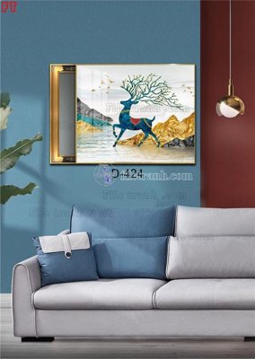 Cung cấp file tranh gốc File tranh bộ hiện đại D-424 độc quyền