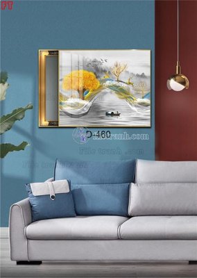 File gốc File tranh bộ hiện đại D-460 (cho in UV) siêu nét