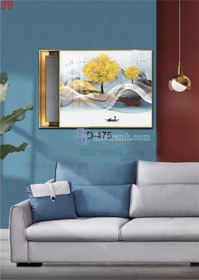 File gốc File tranh bộ hiện đại D-475 (in lụa) cao cấp