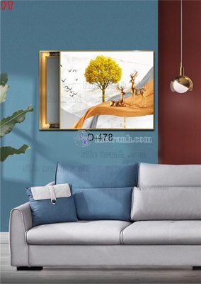 File ảnh gốc File tranh bộ hiện đại D-478 (chuyên in mica)