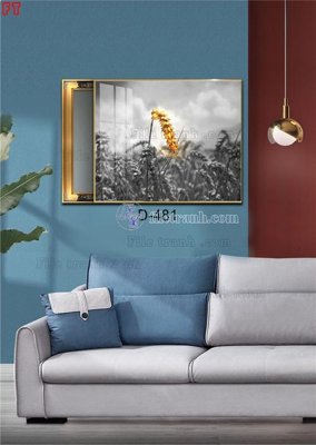 Download file gốc File tranh bộ hiện đại D-481 (in mica) trang trí