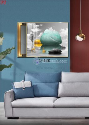 File PSD File tranh bộ hiện đại D-488 (bản gốc) cho nhà in