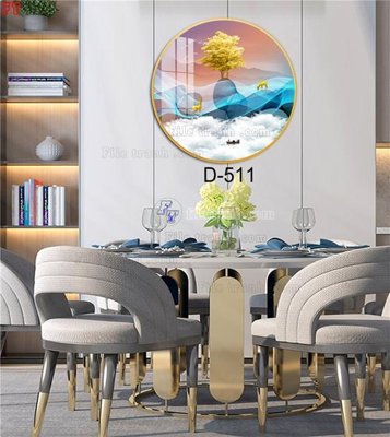 File gốc File tranh bộ hiện đại D-511 (in lụa) cao cấp