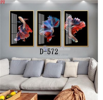 File in trần File tranh bộ hiện đại D-572 (bản gốc) mây trời