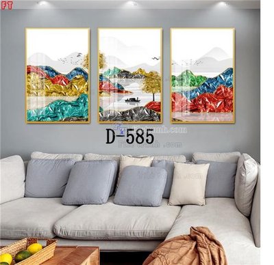 File in mica File tranh bộ hiện đại D-585 (bản gốc) làm vách ngăn