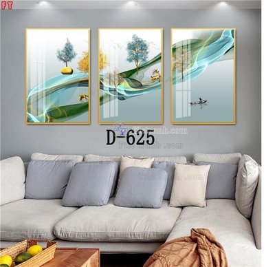 File tranh File tranh bộ hiện đại D-625 (gốc) in vải canvas