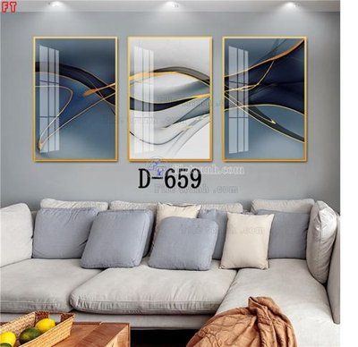 File gốc File tranh bộ hiện đại D-659 (in mica) trang trí