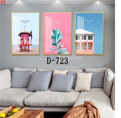 File ảnh File tranh bộ hiện đại D-723 (gốc) dùng in Pano