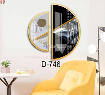 File in trần File tranh bộ hiện đại D-746 (bản gốc) mây trời