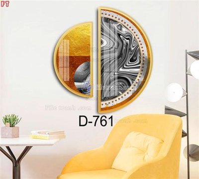 Hình ảnh file gốc File tranh bộ hiện đại D-761 cho in UV