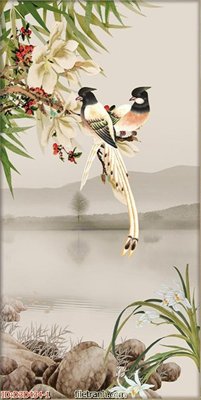 File tranh File tranh đứng lối vào D3D434 (gốc) in trên kính