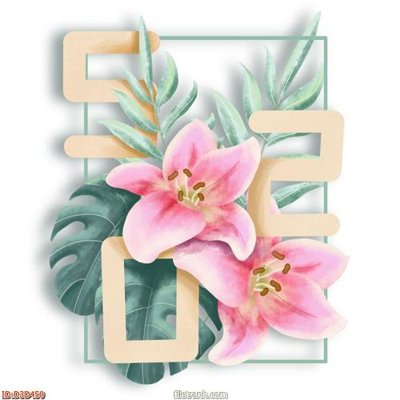 File in trần File tranh đứng lối vào D3D450 (file gốc) hoa văn 3D