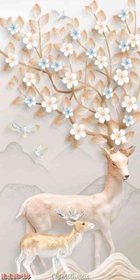 File gốc File tranh đứng lối vào D3D456 (in mica) làm quà tặng