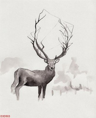 File in trần File tranh đứng lối vào D3D503 (bản gốc) đại dương