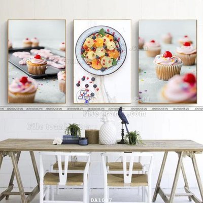 Cung cấp file tranh gốc File tranh phòng ăn đồ ăn nhanh DA1007 độc quyền
