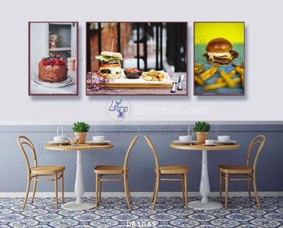 File gốc File tranh phòng ăn đồ ăn nhanh DA1045 (in lụa) tranh phong thủy